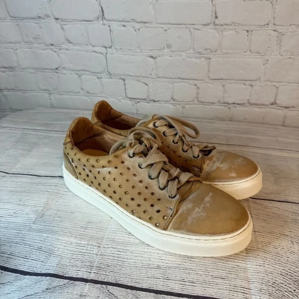 Bed Stu Tan Leather Sneakers